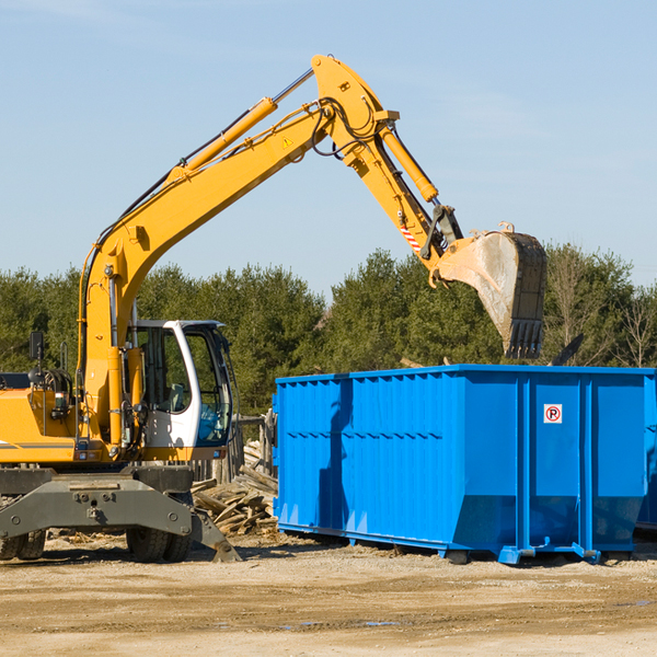 what happens if the residential dumpster is damaged or stolen during rental in Marshall County